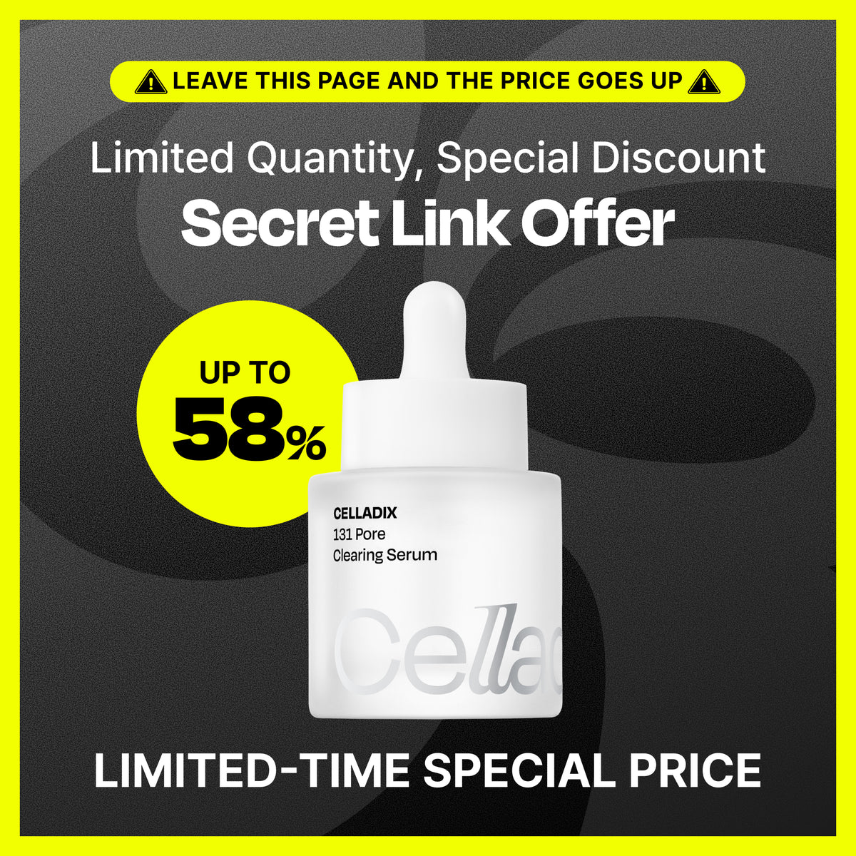 🚨 LIMITED OFFER 🔒 Secret Discount | CELLADIX 131 Pore Clearing Serum